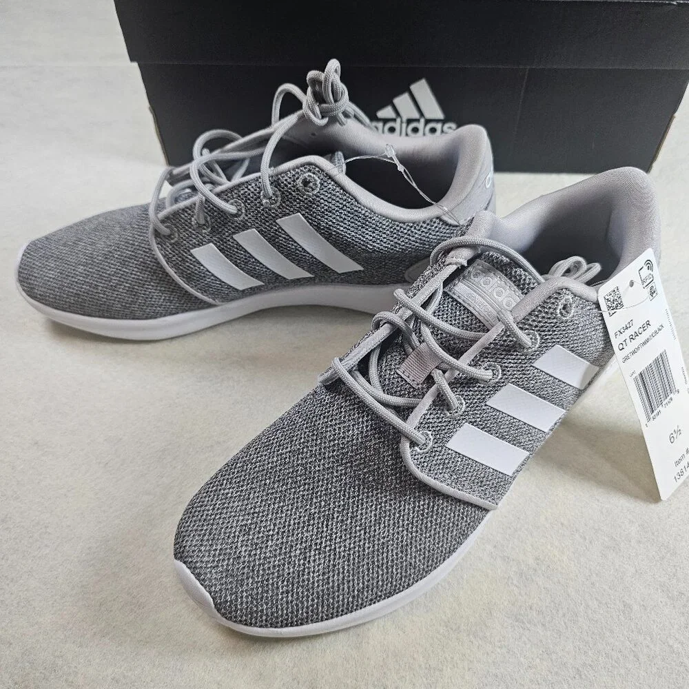 NEW Adidas QT Racer Women’s Running Shoes – Lightweight Cloudfoam Comfort - Picture 3 of 8